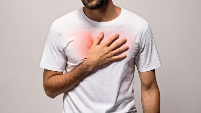বুকের মাঝখানে ব্যথা হলে করণীয়