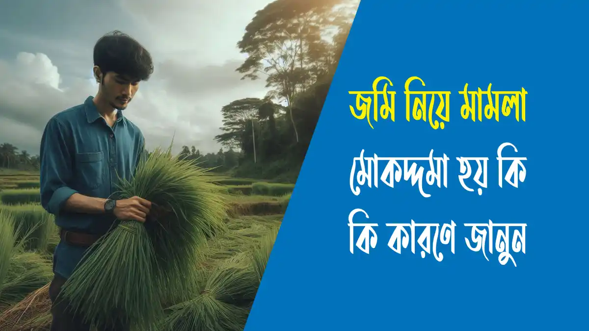 জমি নিয়ে মামলা মোকদ্দমা হয় কি কি কারণে