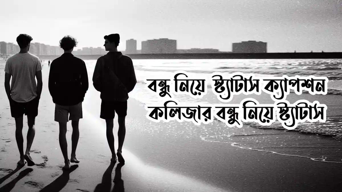 বন্ধু নিয়ে স্ট্যাটাস ক্যাপশন
