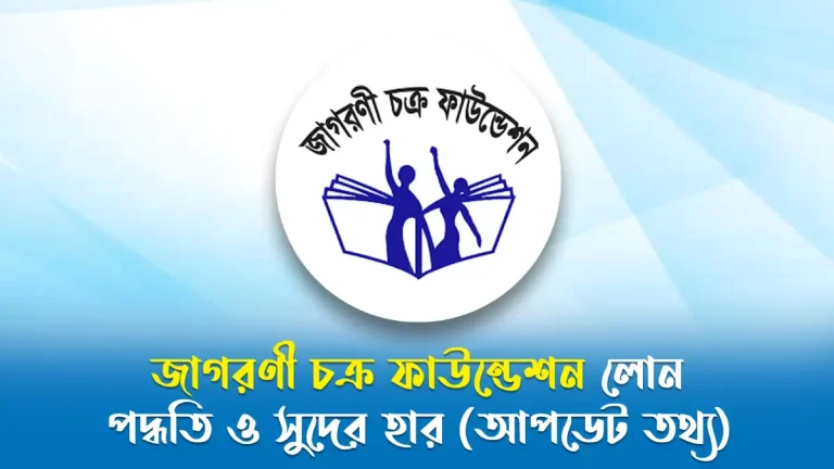 জাগরণী চক্র ফাউন্ডেশন লোন পদ্ধতি ও সুদের হার