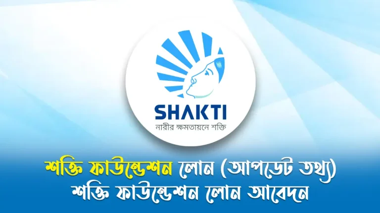 শক্তি ফাউন্ডেশন লোন