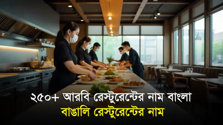 আরবি রেস্টুরেন্টের নাম বাংলা