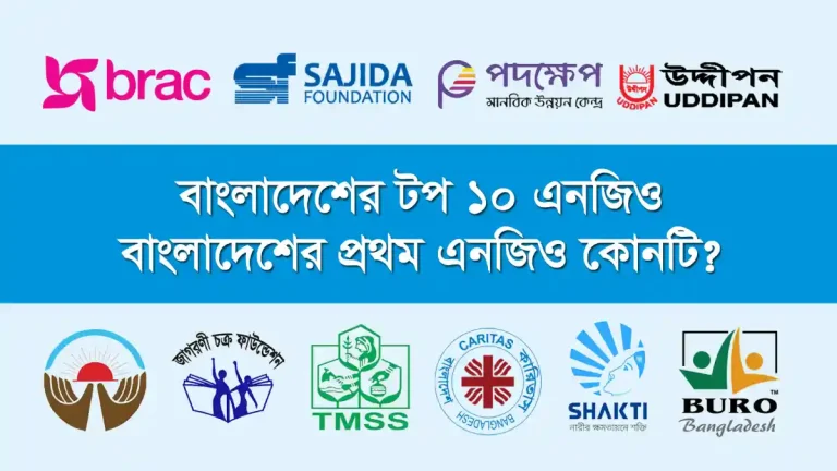 বাংলাদেশের টপ ১০ এনজিও