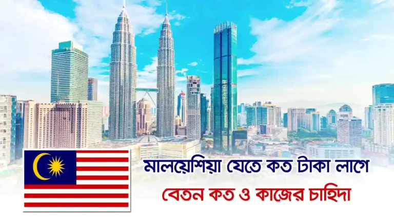 মালয়েশিয়া যেতে কত টাকা লাগে